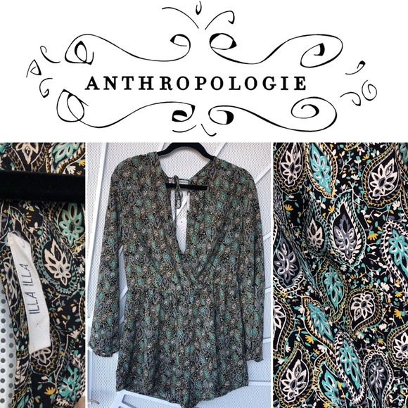 Anthropologie Dresses & Skirts - 💖NWOT ILLA ILLA sleeved Romper. Bundle to save.